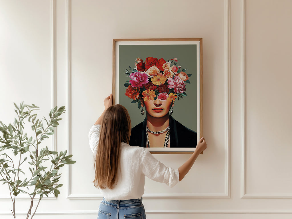 Cuadro Juvenil Frida Floral