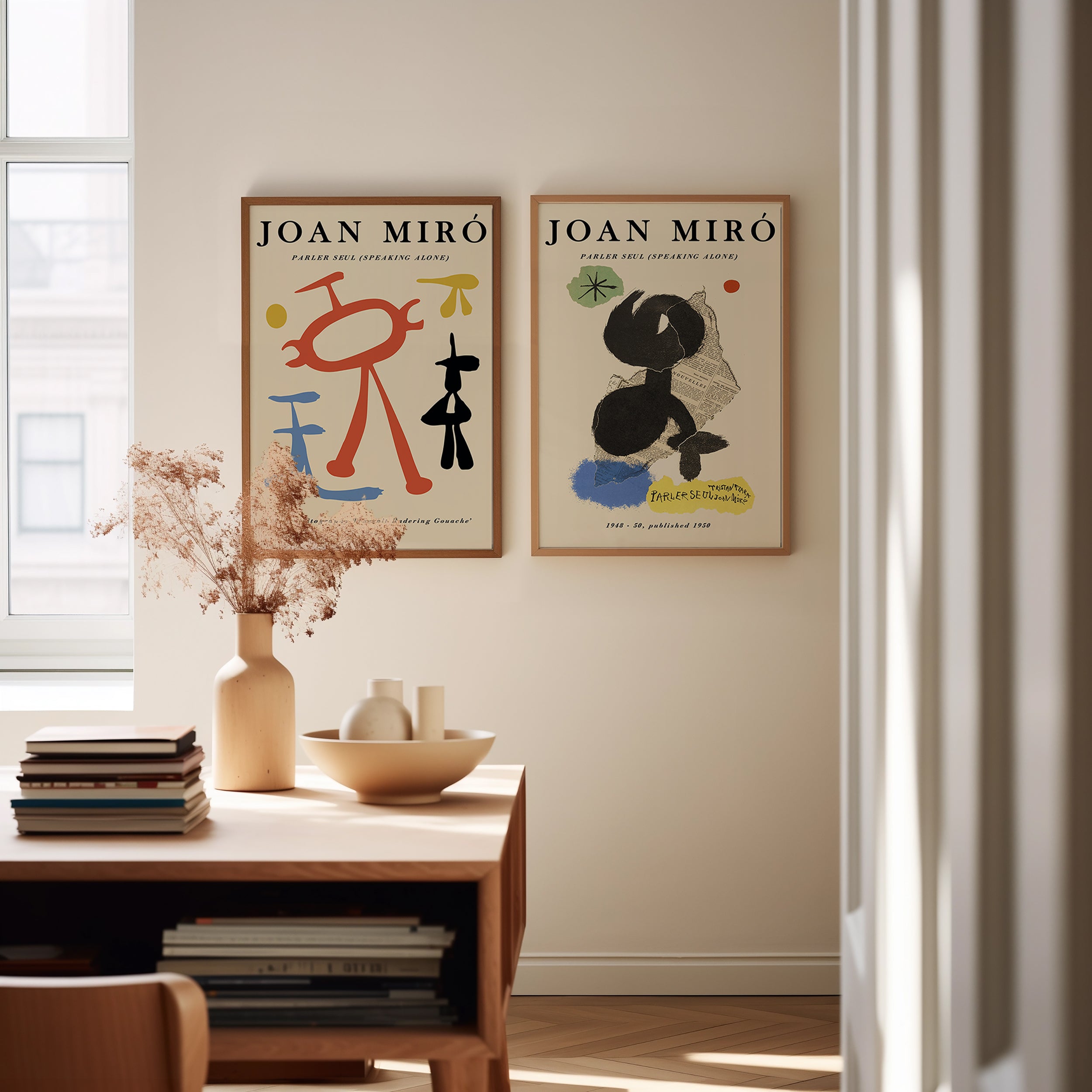 Cuadro Letras Joan Miró Primarios 1