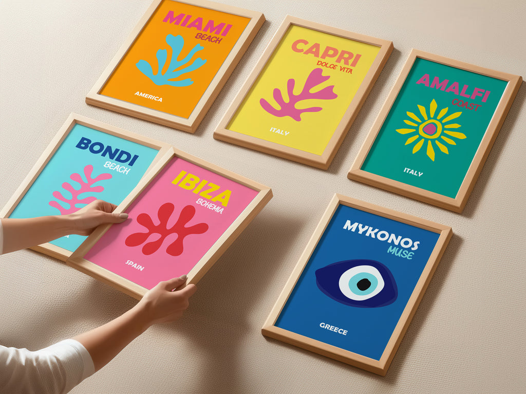 Cuadro Letras Bondi Turquesa