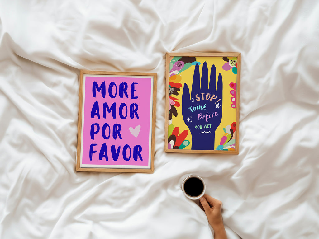Cuadro Letras More Amor Por Favor