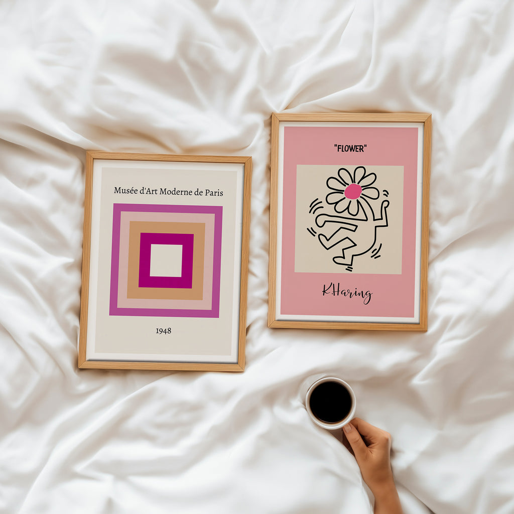 Cuadro Letras Amor Sketch Rosa