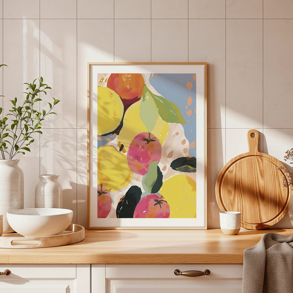 Cuadro Cocina Frutas Modernas Coloridas