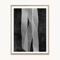 Cuadro Abstracto Textura Vertical Grafito