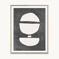 Cuadro Círculo Abstracto Gris y Beige