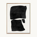 Cuadro Abstracto Bloques Abstractos Negros
