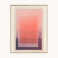 Cuadro Abstracto Degradado Rosa Coral Moderno