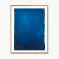 Cuadro Abstracto Azul Profundo Minimalista