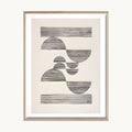Cuadro Abstracto Composición Geométrica Gris Claro