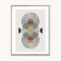 Cuadro Abstracto Geometría Natural Beige y Gris 1