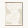 Cuadro Abstracto Textura Orgánica Blanco Natural
