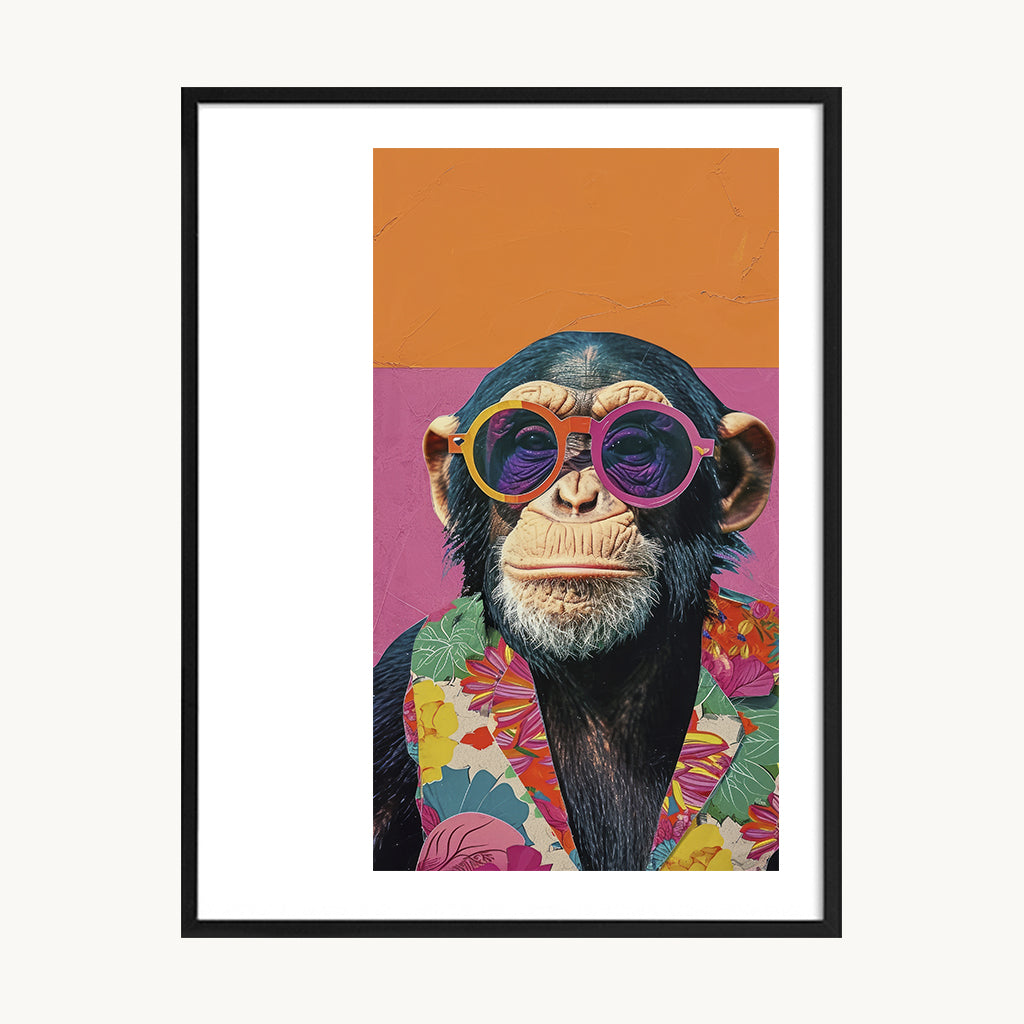 Cuadro Animales Mono Retrato Estilo Pop