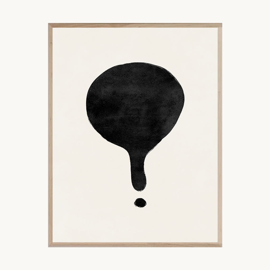 Cuadro Boho Globo Negro Minimalista