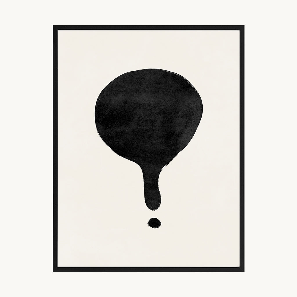 Cuadro Boho Globo Negro Minimalista