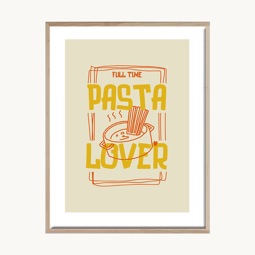 Cuadro Cocina Pasta Lover Tipográfico