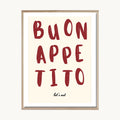 Cuadro Cocina Buon Appetito Tipográfico