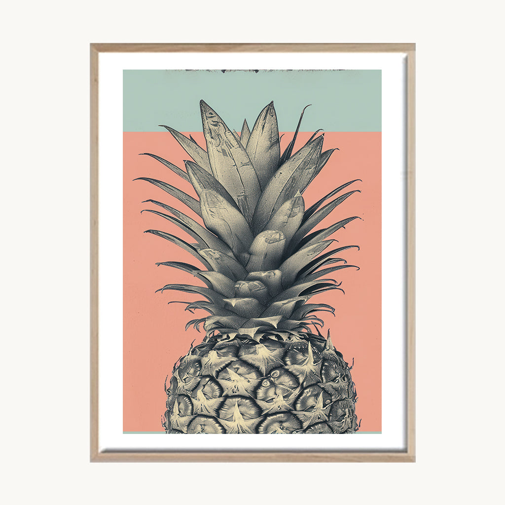 Cuadro Cocina Piña Botánica Natural