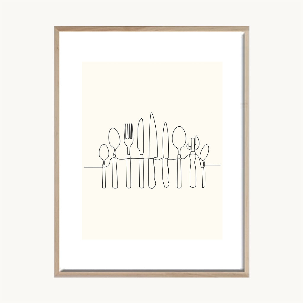 Cuadro Cocina Skyline Minimal Cocina