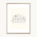 Cuadro Cocina Skyline Minimal Cocina