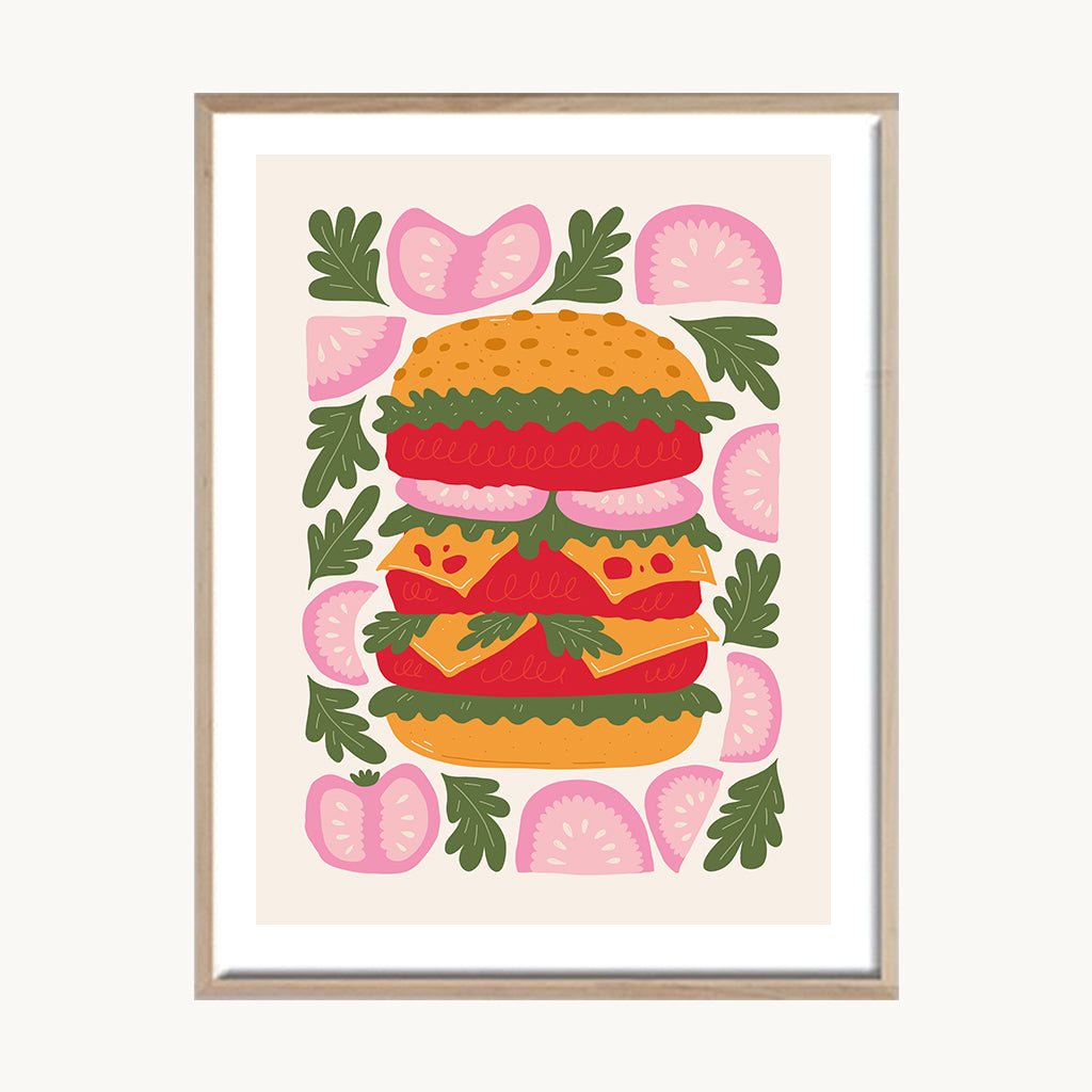 Cuadro Cocina Hamburguesa Pop