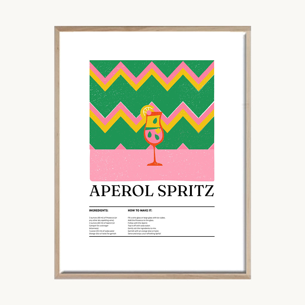 Cuadro Cocina  Aperol Spritz Ilustrado