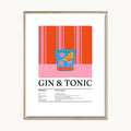 Cuadro Cocina Gin Tonic Ilustrado