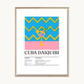 Cuadro Cocina Cuba Daiquiri Ilustrado