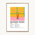 Cuadro Cocina Bloody Mary Ilustrado