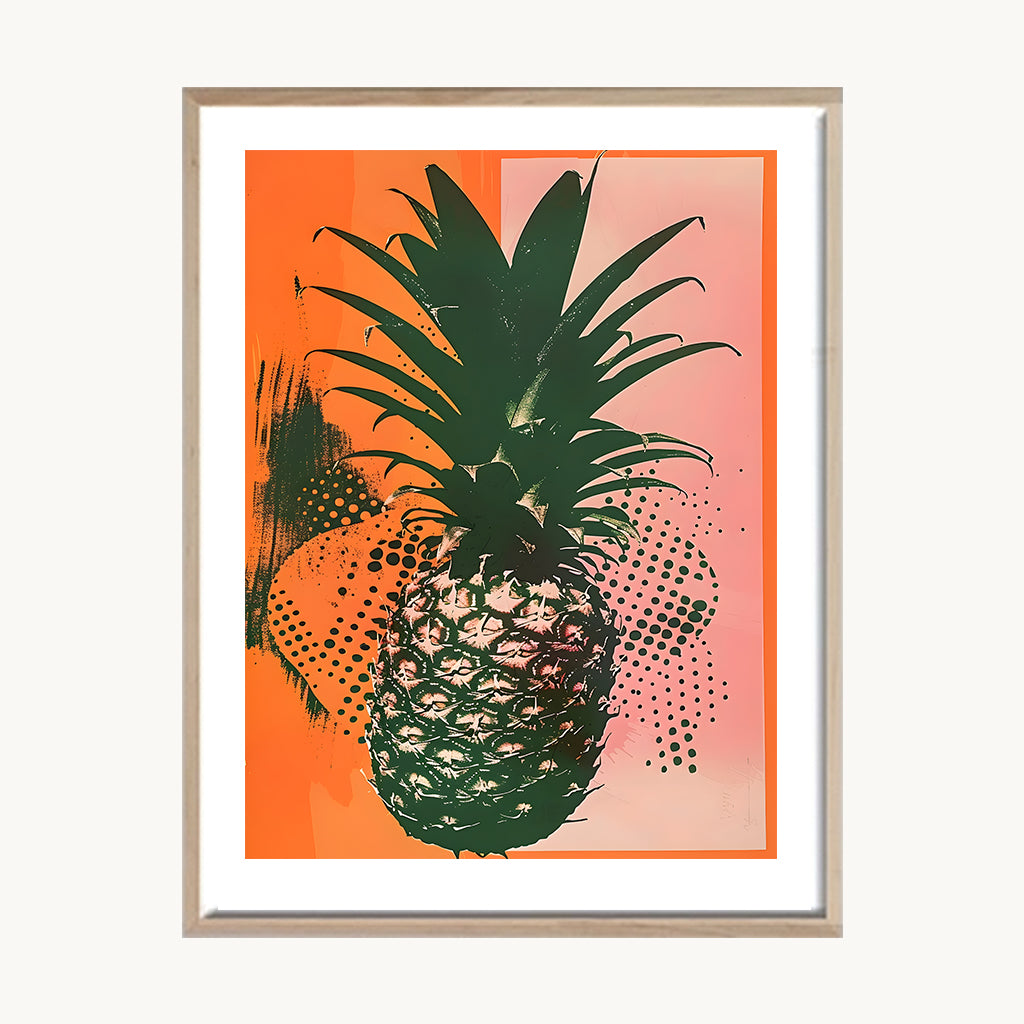 Cuadro Cocina Piña Tropical Coral