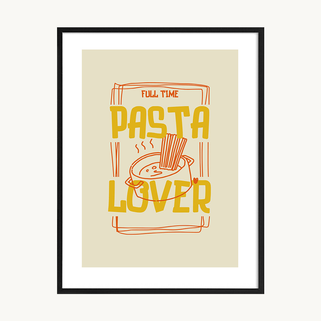 Cuadro Cocina Pasta Lover Tipográfico