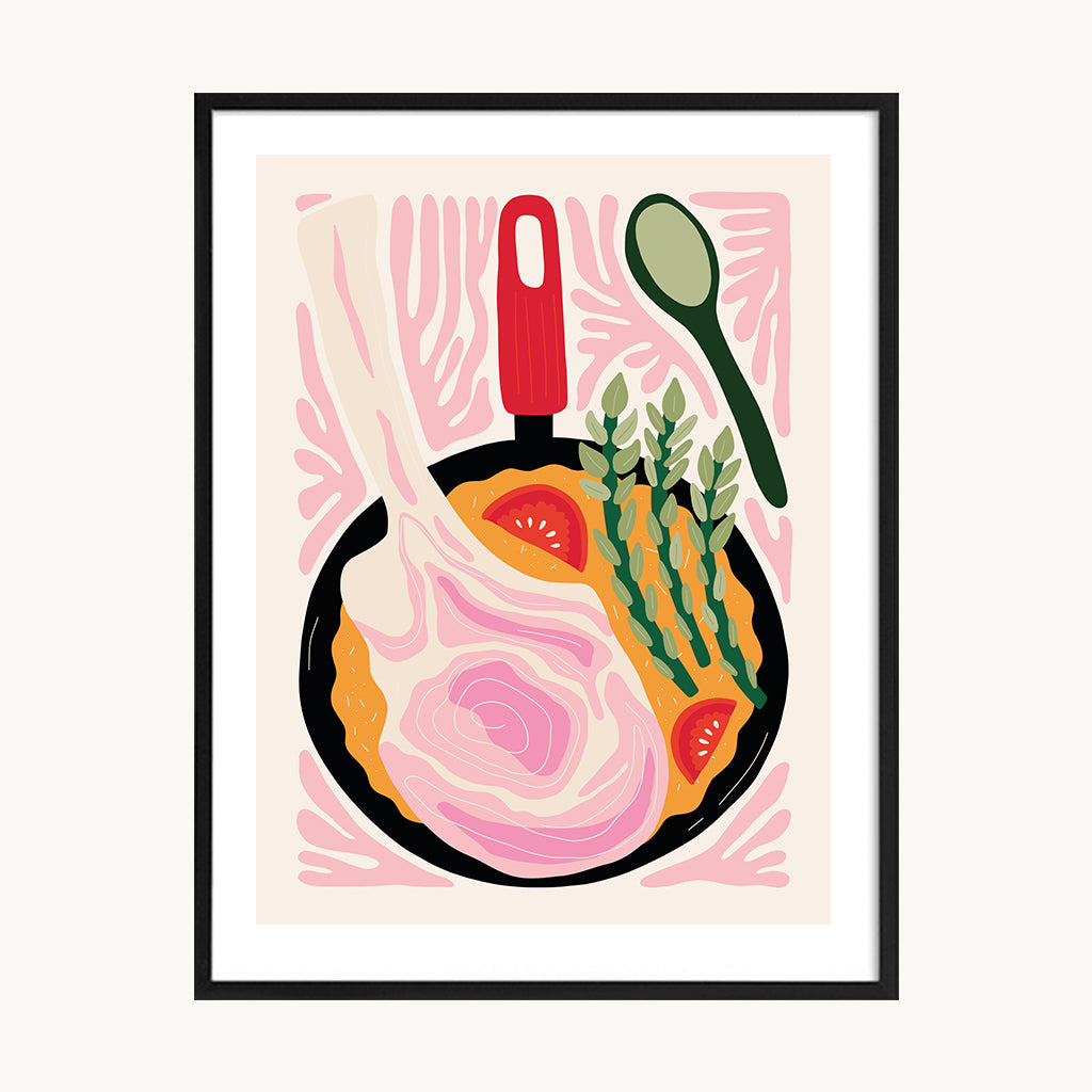 Cuadro Cocina Espárrago Moderno