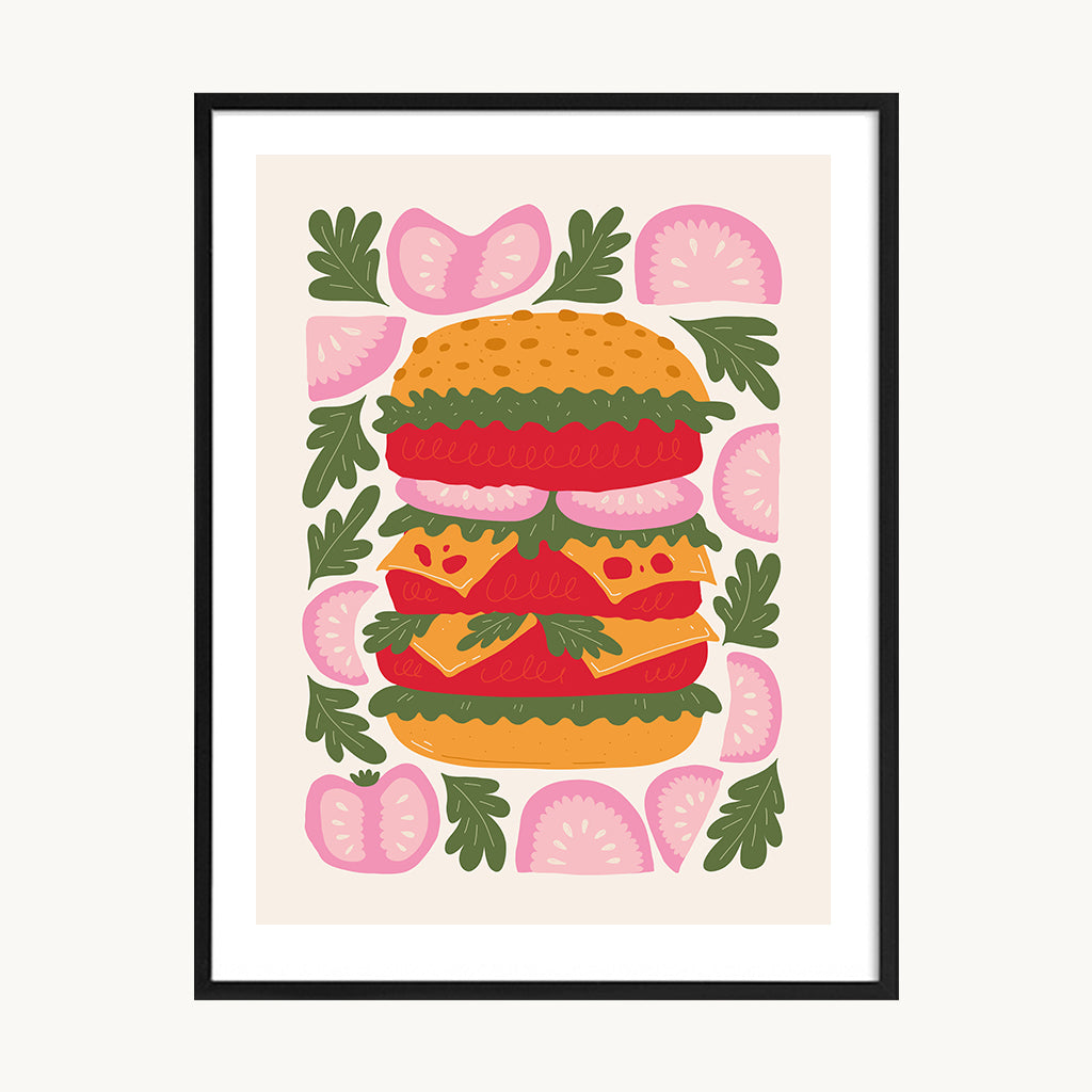 Cuadro Cocina Hamburguesa Pop