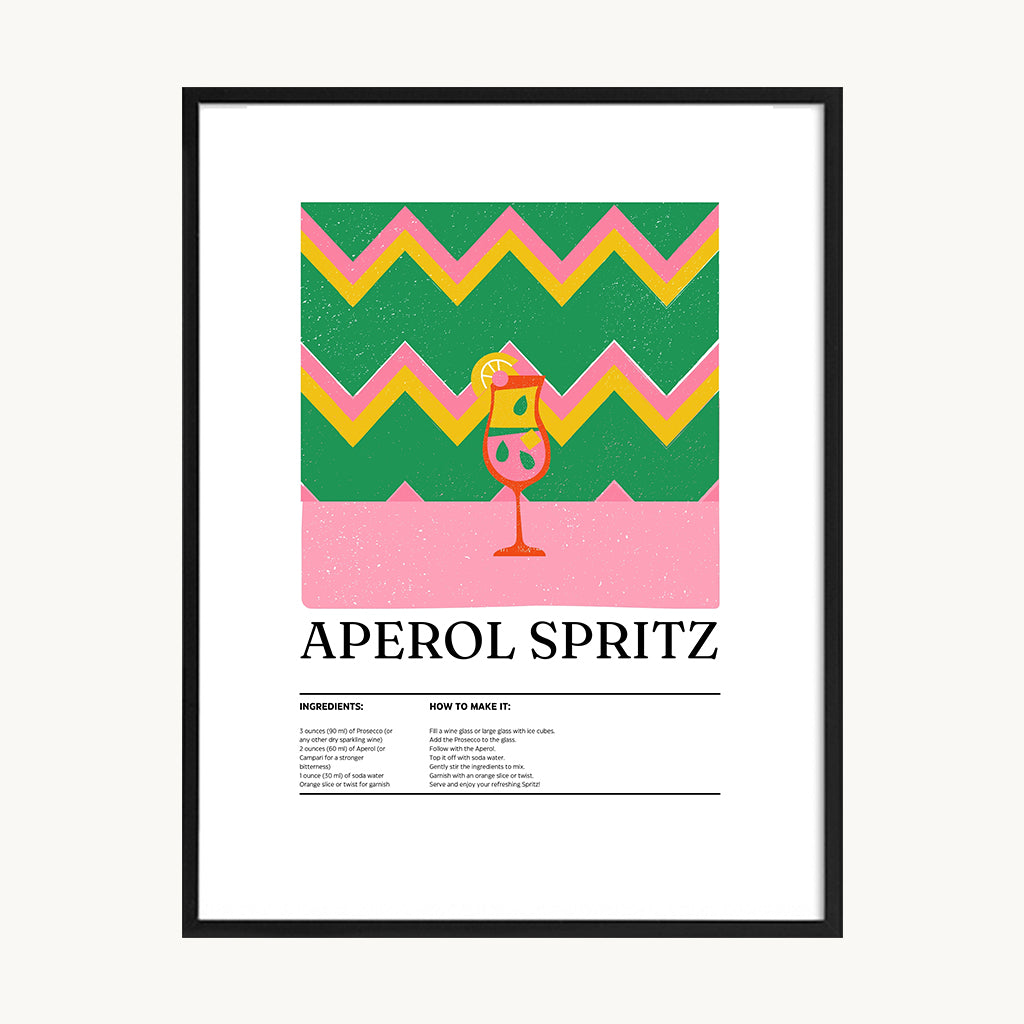 Cuadro Cocina  Aperol Spritz Ilustrado