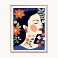 Cuadro Pop Retrato Artístico Floral