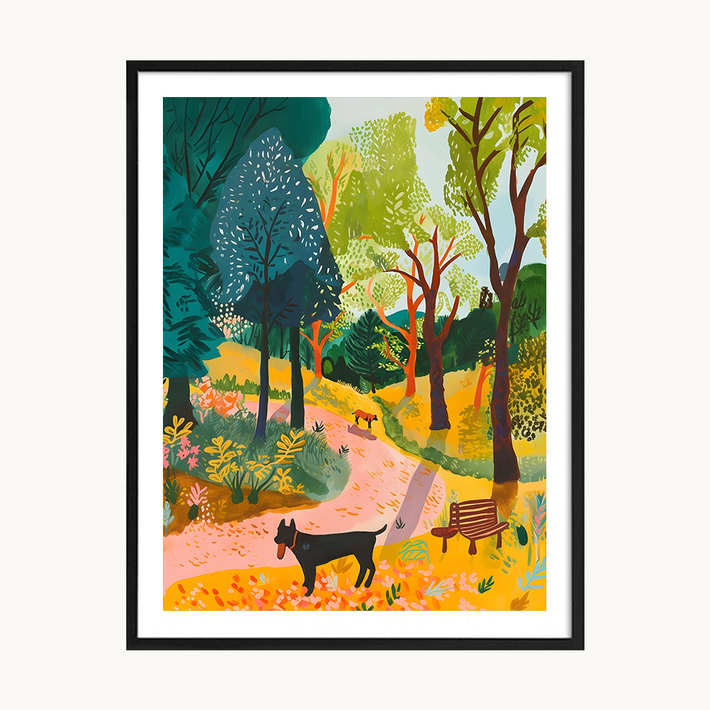 Cuadro Pop Paisaje Parque Verde
