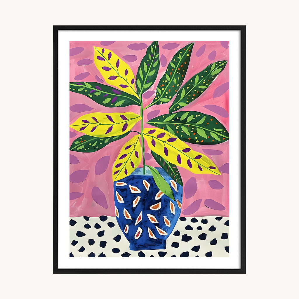 Cuadro Pop Planta Geométrica 1
