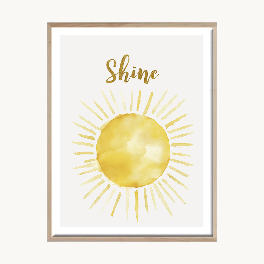 Cuadro Infantil Sol Brillante