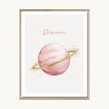 Cuadro Infantil Planeta Rosa
