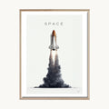 Cuadro Infantil Cohete Space