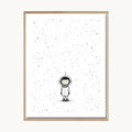 Cuadro Infantil Astronauta Ilustrado 1