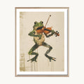 Cuadro Infantil Rana Violinista