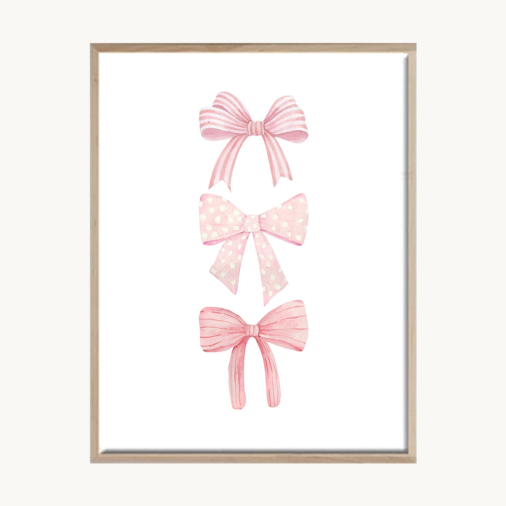 Cuadro Infantil Lazos Rosados