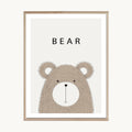 Cuadro Infantil Oso Minimal