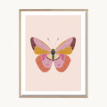 Cuadro Infantil Mariposa Rosa 1