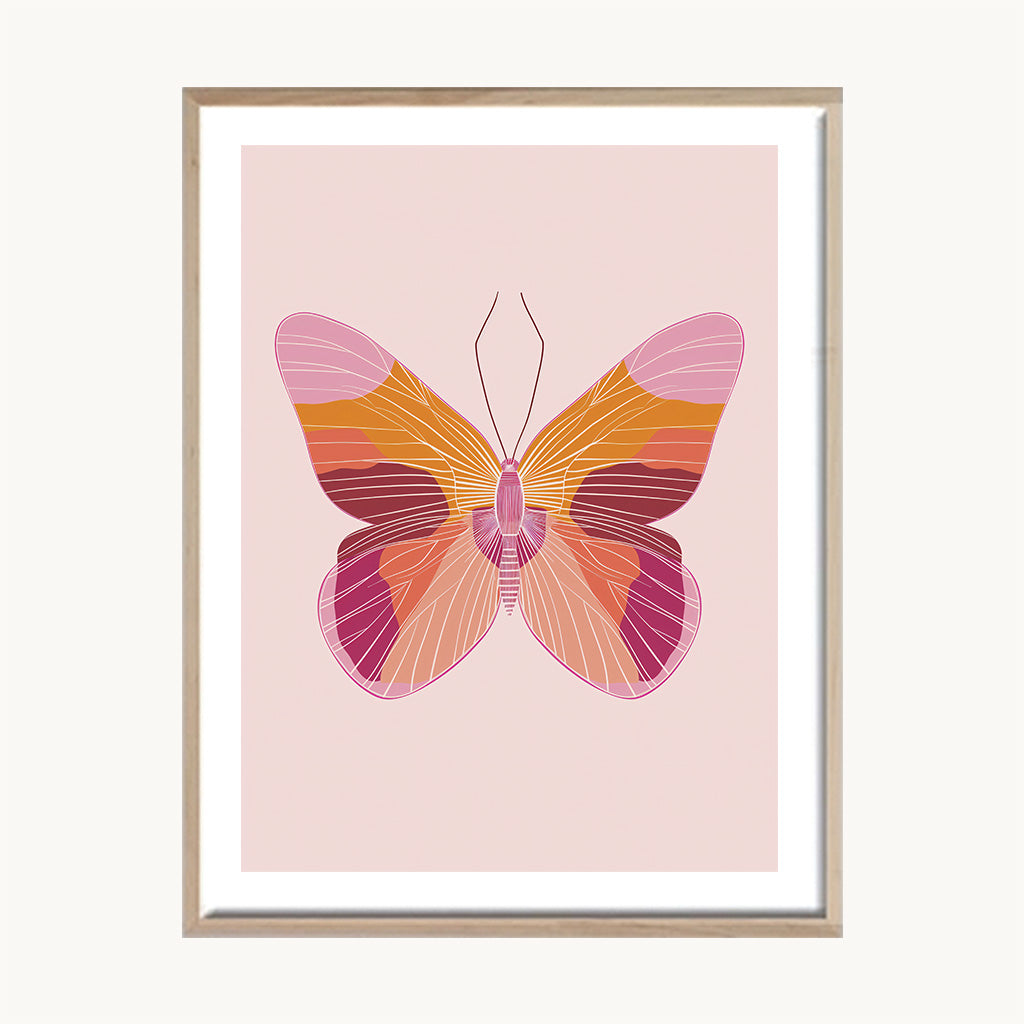 Set Cuadros Tríptico Infantil Mariposas Decorativo