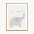 Cuadro Infantil Elefante Minimal