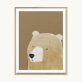 Cuadro Infantil Oso Beige