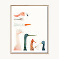 Cuadro Infantil Aves de perfil