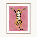 Cuadro Infantil Leopardo Rosa