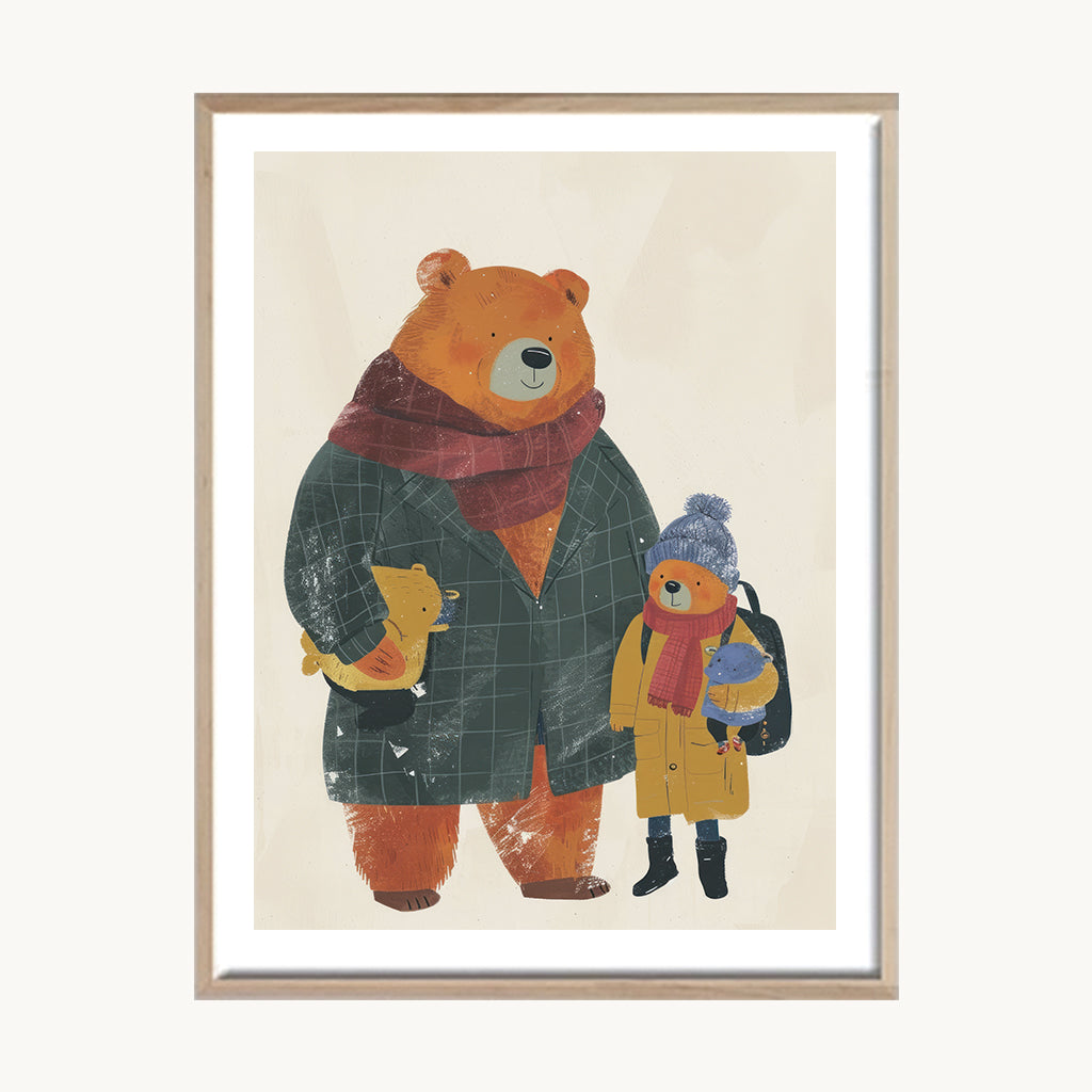 Cuadro Infantil Oso Protector