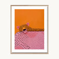 Cuadro Infantil Leopardo Naranja
